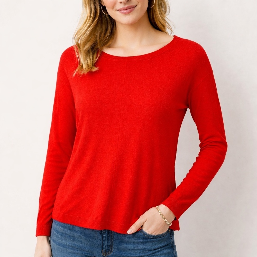 LOFT Red Knit Top – Size XS